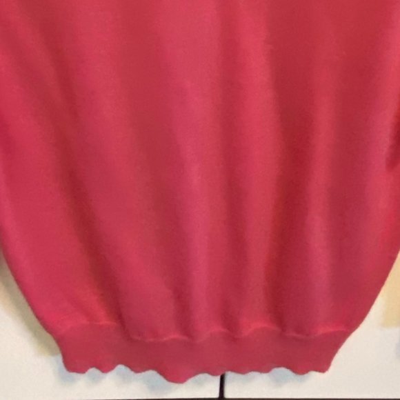 DownEast Pink Floral Applique Cardigan Sweater - Picture 6 of 14